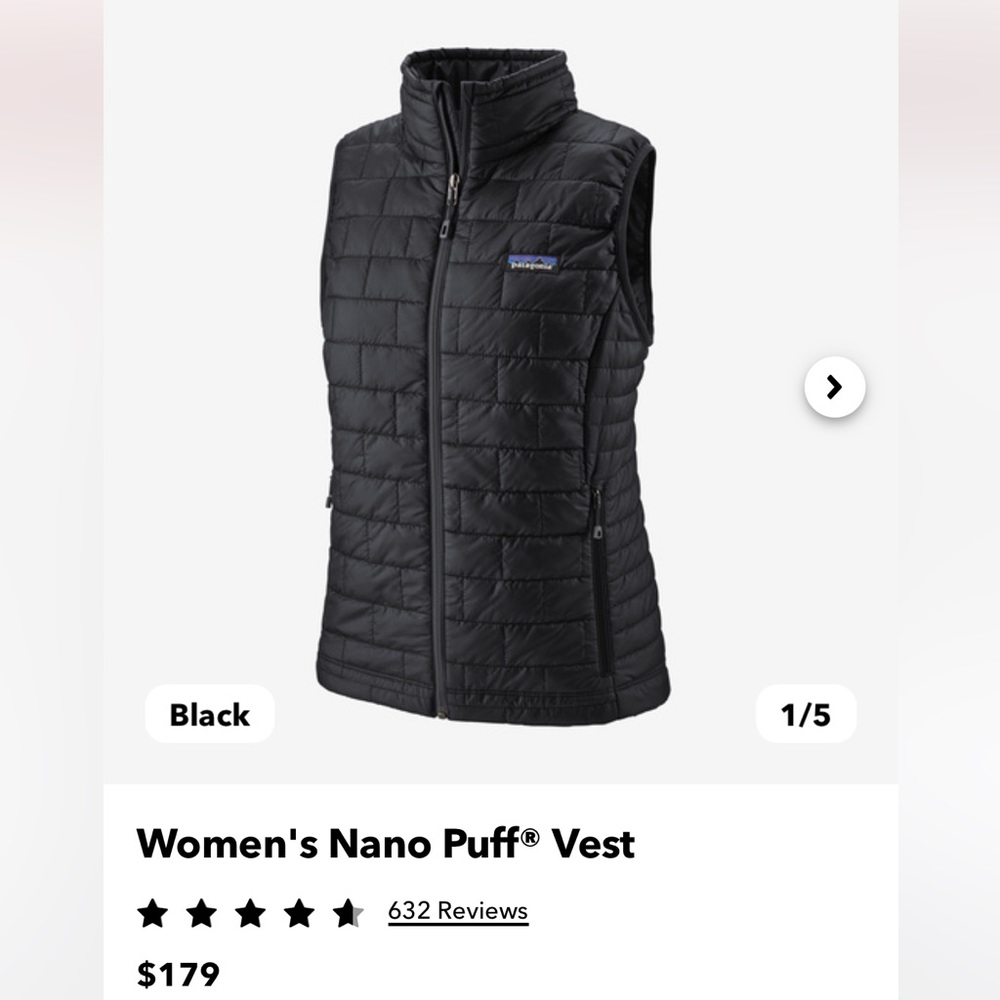 Patagonia Nano Puff Vest Women’s Small
